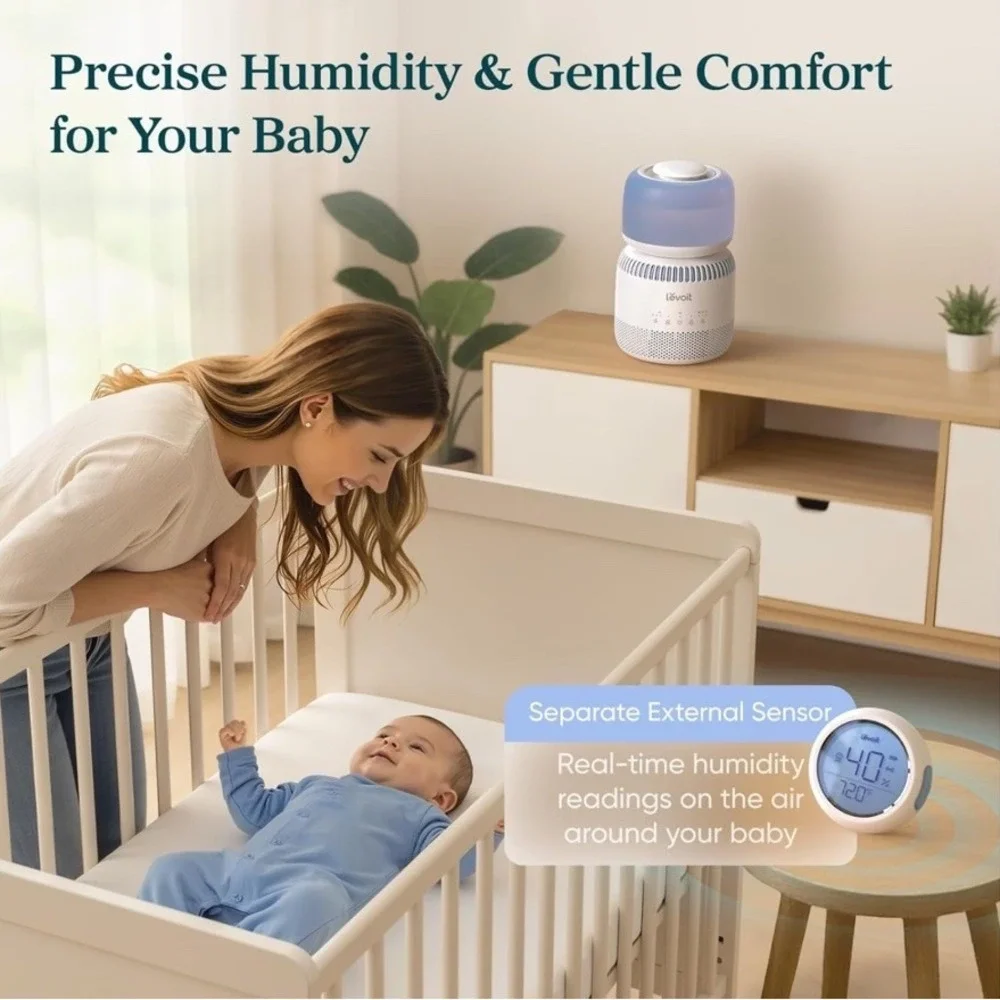 Levoit Sprout Smart Evaporative Humidifier Nursery Baby Bedroom LEH-B381S-WUS